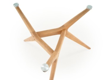 ASHMORE table color top - transparent legs - natural6