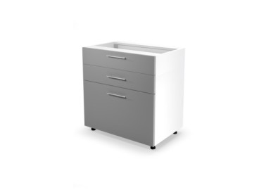 VENTO DS3-8082 lower cabinet with drawers color whitelight grey0