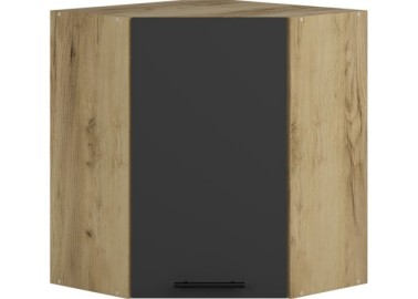 VENTO GN-6072 corner top cabinet color craft oakantracite0