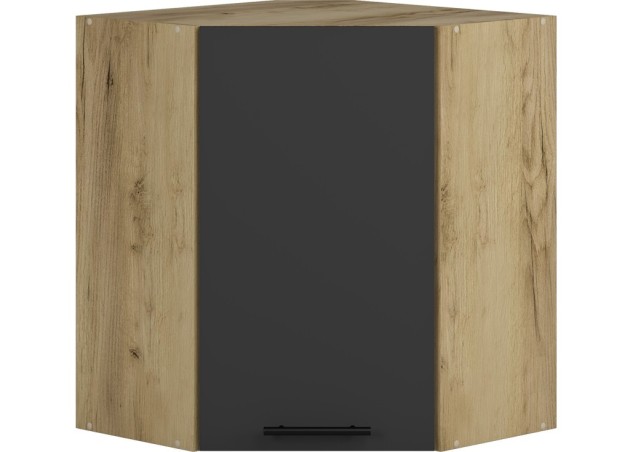 VENTO GN-6072 corner top cabinet color craft oakantracite0