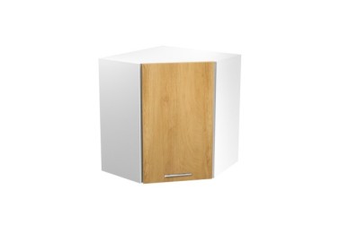 VENTO GN-6072 corner top cabinet color white  honey oak0