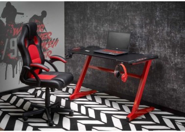B49 desk black  red0