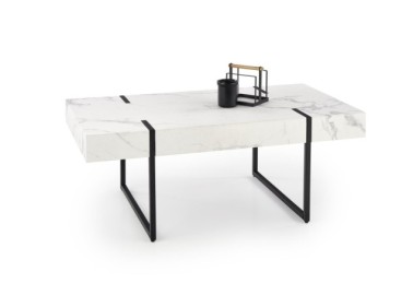 BLANCA c. table white marble  black0