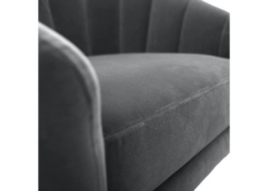 BRITNEY leisure armchair gray  black  gold1