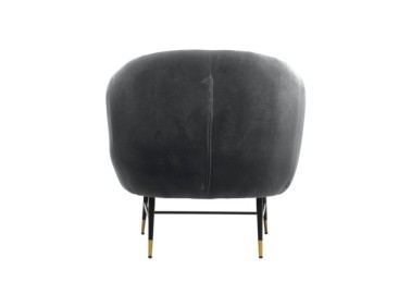 BRITNEY leisure armchair gray  black  gold3