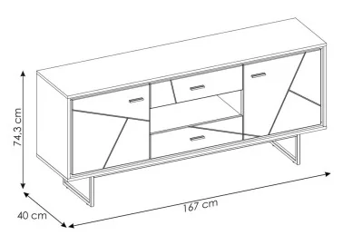 TV staliukas EXT-BROK01