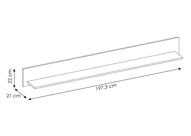 Pakabinama lentyna EXT-BROP02