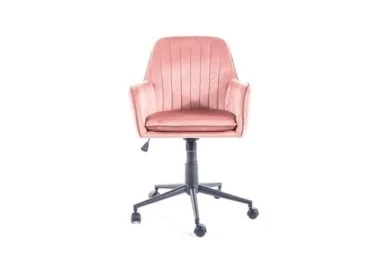 Darbo kėdė Signal Q-886 Velvet Bluvel 52 rožinės spalvos