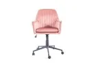 Darbo kėdė Signal Q-886 Velvet Bluvel 52 rožinės spalvos