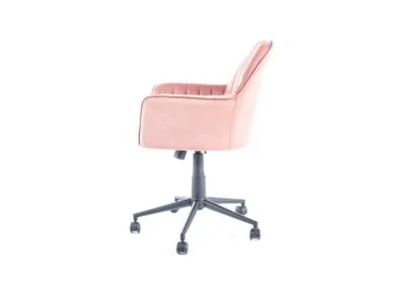 Darbo kėdė Signal Q-886 Velvet Bluvel 52 rožinės spalvos
