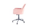 Darbo kėdė Signal Q-886 Velvet Bluvel 52 rožinės spalvos