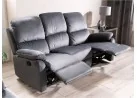Trivietė sofa reglaineris Signal Spencer 3 Velvet Bluvel 14 pilkos spalvos