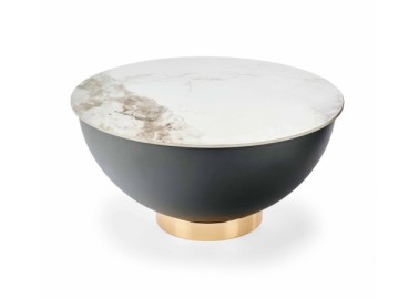 CECILIA coffee table marble  grey  gold0