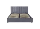 Dvigulė lova Signal Montreal Velvet Tap.23 su patalynės dėže pilkos spalvos