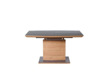 CONCORD extension table color top - dark grey leg - golden oak1