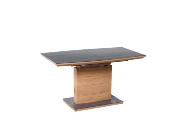 CONCORD extension table color top - dark grey leg - golden oak2