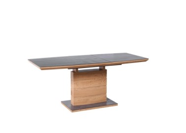 CONCORD extension table color top - dark grey leg - golden oak3