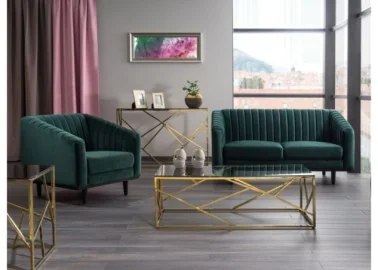 Fotelis Signal Asprey 1 Velvet bluvel 78 žalios spalvos