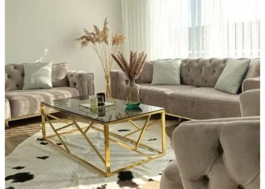 Žurnalinis staliukas Signal Escada A auksinės spalvos