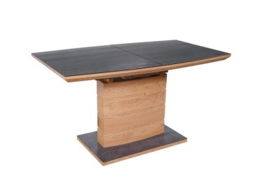 CONCORD extension table color top - dark grey leg - golden oak12