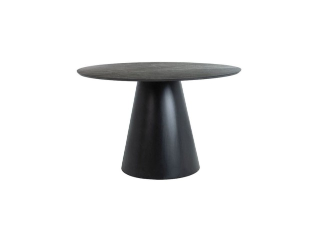 Valgomojo stalas Signal Angel juodos spalvos su marmuriniu stalviršiu
