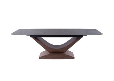 Valgomojo stalas Signal Dolce Ceramic su pilko marmuro stalviršiu