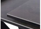 Valgomojo stalas Signal Salvadore Ceramic 2 su marmuro imitacijos tamsiai pilku stalviršiu