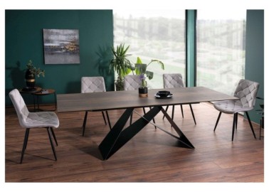 Valgomojo stalas Signal Westin Ceramic su medžio imitacijos stalviršiu