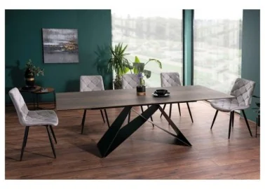 Valgomojo stalas Signal Westin Ceramic su medžio imitacijos stalviršiu