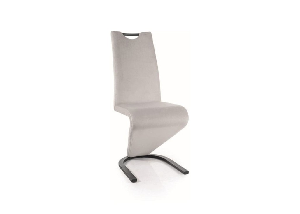 Valgomojo kėdė Signal H-090 Velvet Bluvel 03 šviesiai pilkos spalvos