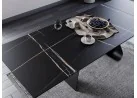 Valgomojo stalas Signal Diuna Ceramic su marmuriniu juodos spalvos stalviršiu
