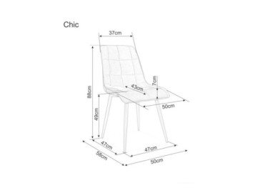 Kėdė Signal Chic brėžinys