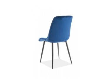 Kėdė Signal Chic Velvet Bluvel 86 mėlynos spalvos