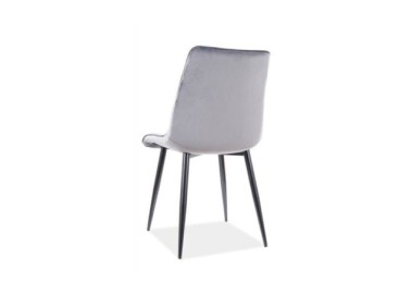 Kėdė Signal Kim Velvet Bluvel 14 pilkos spalvos