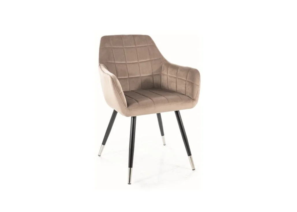 Kėdė Signal Nuxe Velvet Bluvel 40 smėlio spalvos