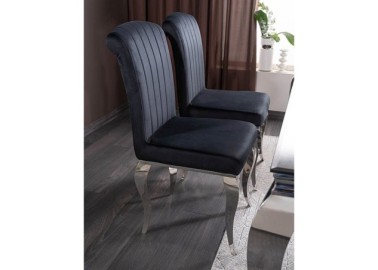 Kėdė Signal Prince Velvet Tap.186 juodos spalvos