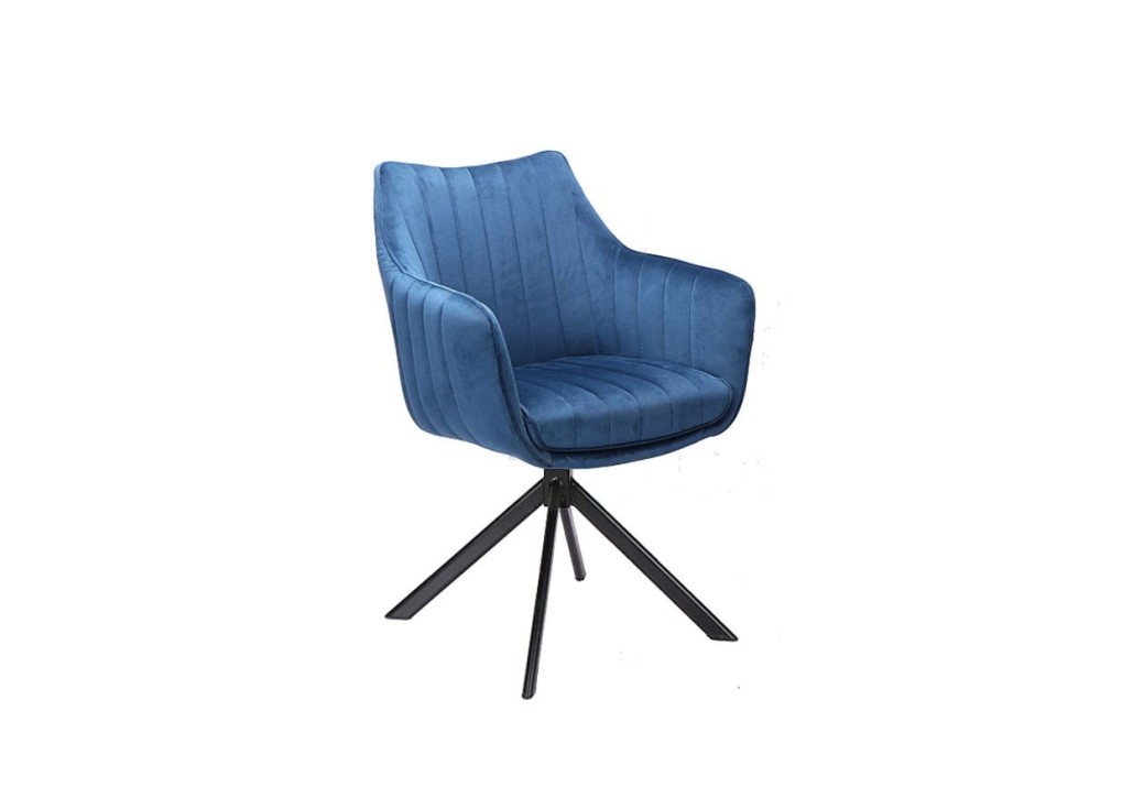 Kėdė Signal Azalia Velvet Bluvel 86 mėlynos spalvos