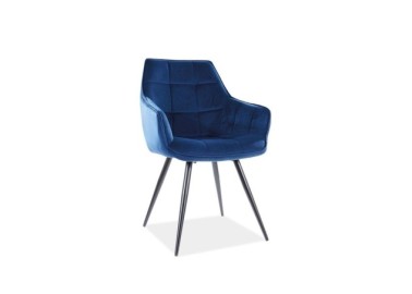 Kėdė Signal Lilia Velvet Bluvel 86 mėlynos spalvos