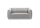 Sofa Signal Santorini 2 pilkos spalvos su sidabro spalvos akcentais