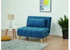 Išskleidžiamas fotelis Signal Billy Velvet Tap.188 mėlynos spalvos