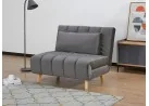 Išskleidžiamas fotelis Signal Billy Velvet Tap.139 pilkos spalvos