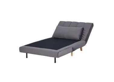 Išskleidžiamas fotelis Signal Billy Velvet Tap.139 pilkos spalvos