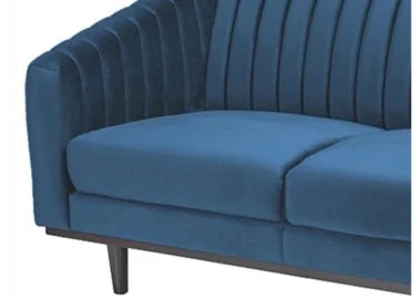 Sofa Signal Asprey 2 Velvet bluvel 86 mėlynos spalvos