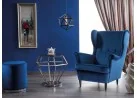 Fotelis Signal Lord Velvet bluvel 86 mėlynos spalvos