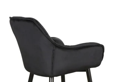Baro kėdė Signal Cherry H-2 Velvet juodos spalvos