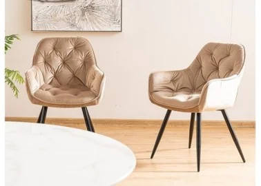 Kėdė Signal Cherry Velvet bluvel 28 kreminės spalvos