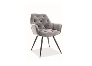 Kėdė Signal Cherry Velvet bluvel 14 pilkos spalvos
