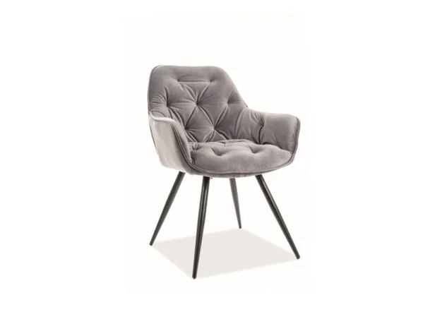 Kėdė Signal Cherry Velvet bluvel 14 pilkos spalvos