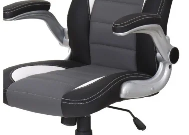 Biuro kėdė Halmar Lotus juodos, pilkos ir baltos spalvos