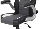 Biuro kėdė Halmar Lotus juodos, pilkos ir baltos spalvos